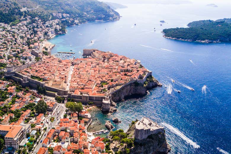 Vue panoramique du centre historique de Dubrovnik